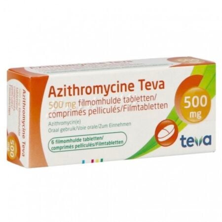 Doosje Azitromycine 500 mg van Teva