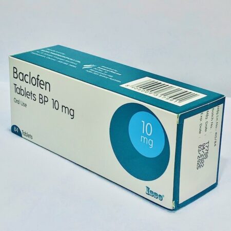 Doosje Baclofen 10 mg van Teva voor spierontspanning en spasticiteit.