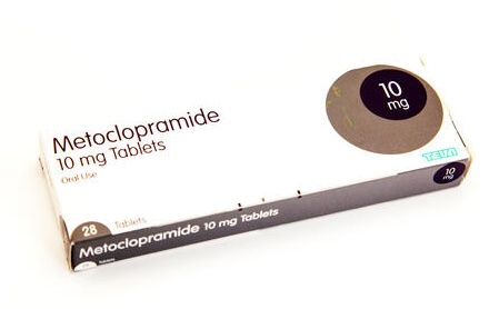 Doosje Metoclopramide 10 mg van Teva voor behandeling van misselijkheid en braken.